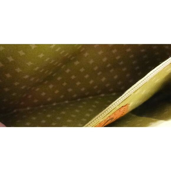 Fossil Key-Per Crossbody coated canvas Bag Brown Floral w/adjustable strap - Picture 6 of 9